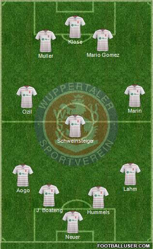 Wuppertaler SV Borussia Formation 2012