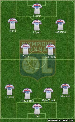 Olympique Lyonnais Formation 2012