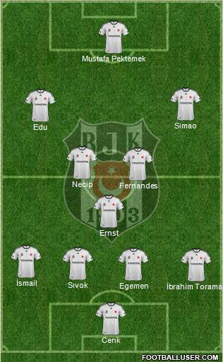 Besiktas JK Formation 2012