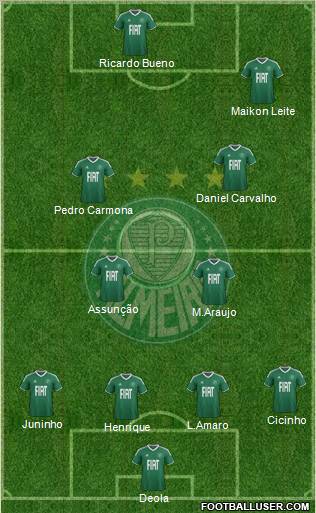 SE Palmeiras football formation