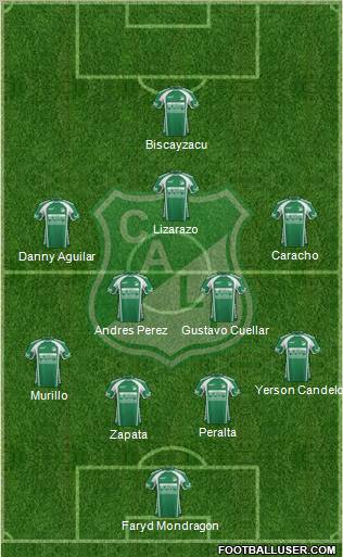 AC Deportivo Cali football formation