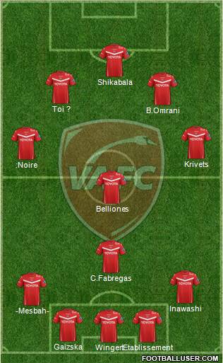 Valenciennes Football Club Formation 2012