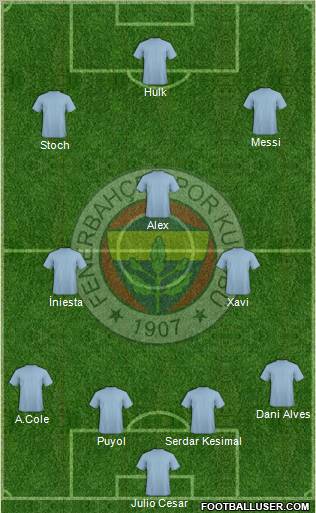 Fenerbahçe SK Formation 2012