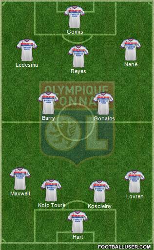 Olympique Lyonnais Formation 2012