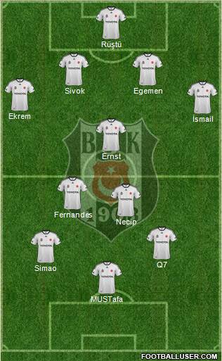 Besiktas JK Formation 2012