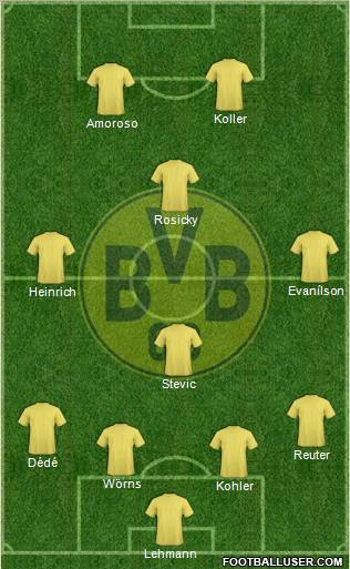 Borussia Dortmund Formation 2012