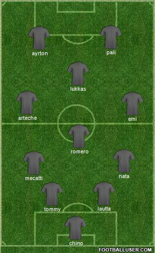 Pro Evolution Soccer Team Formation 2012
