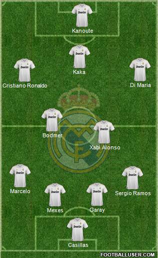 Real Madrid C.F. Formation 2012