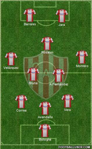 Unión de Santa Fe Formation 2012