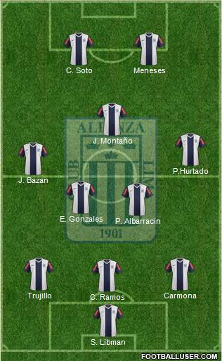 C Alianza Lima Formation 2012