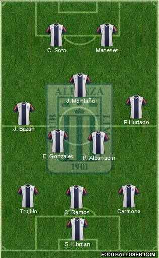 C Alianza Lima football formation