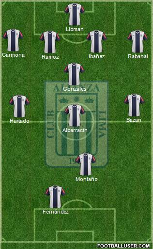 C Alianza Lima Formation 2012