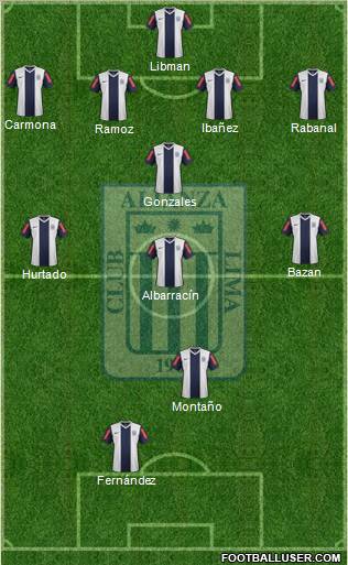 C Alianza Lima football formation