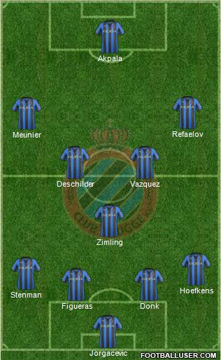Club Brugge KV Formation 2012