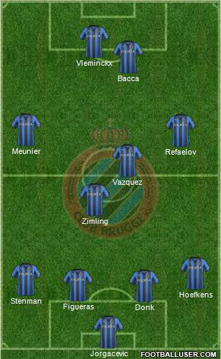 Club Brugge KV Formation 2012