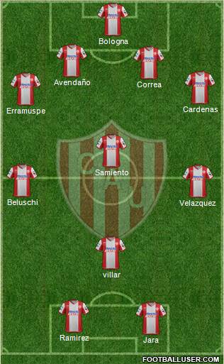 Unión de Santa Fe Formation 2012