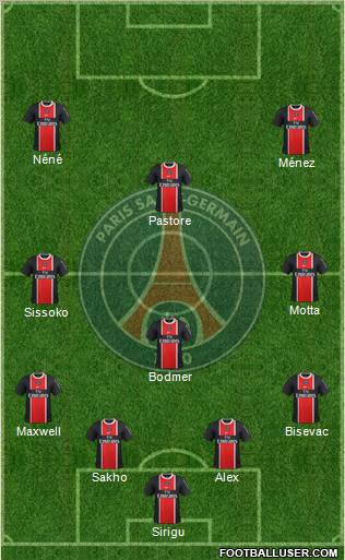 Paris Saint-Germain Formation 2012