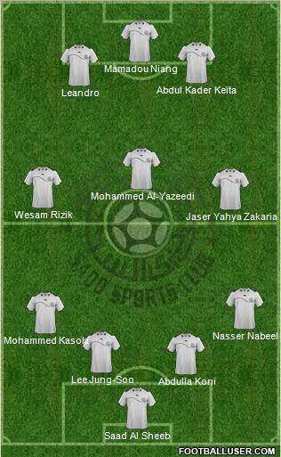 Al-Sadd Sports Club Formation 2012