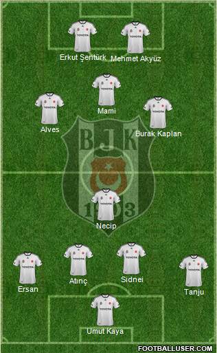 Besiktas JK Formation 2012