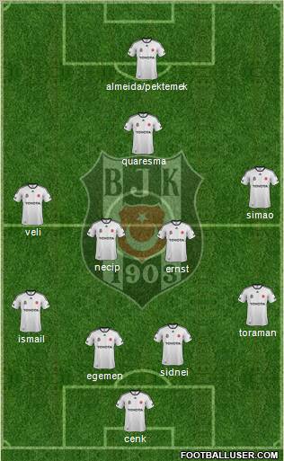 Besiktas JK Formation 2012