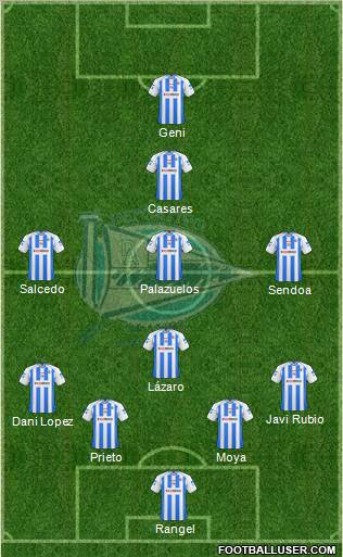 D. Alavés S.A.D. football formation