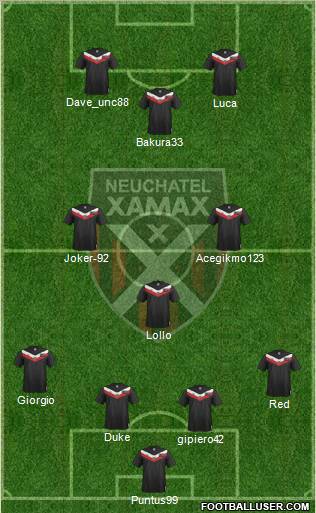Neuchâtel Xamax FC Formation 2012