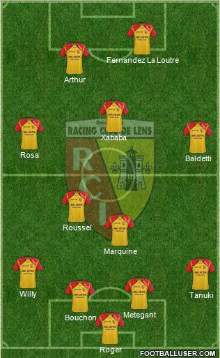 Racing Club de Lens Formation 2012