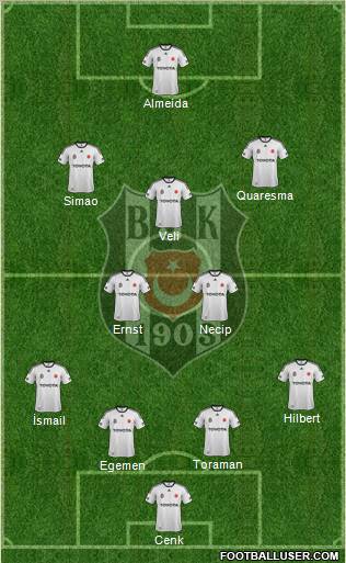 Besiktas JK Formation 2012