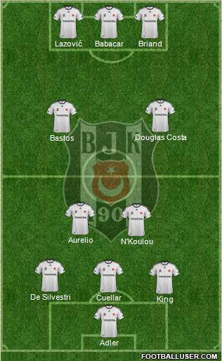 Besiktas JK Formation 2012