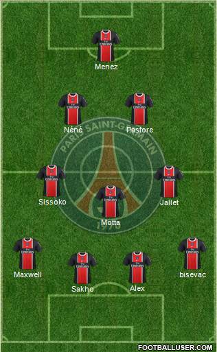 Paris Saint-Germain Formation 2012