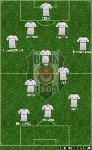 Besiktas JK Formation 2012