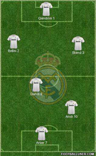 Real Madrid C.F. Formation 2012