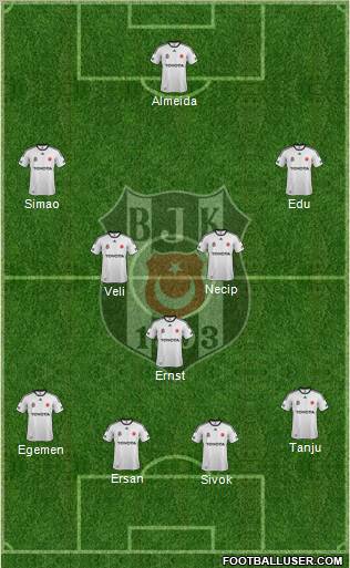 Besiktas JK Formation 2012