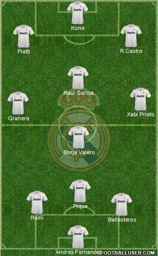 Real Madrid C.F. Formation 2012