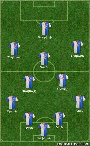 Blackburn Rovers Formation 2012