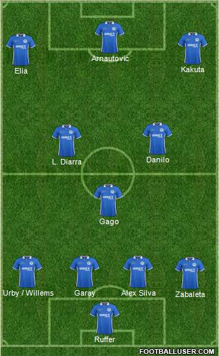 Wigan Athletic Formation 2012