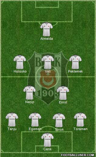 Besiktas JK Formation 2012