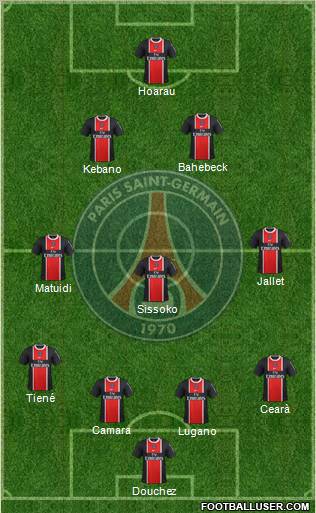 Paris Saint-Germain Formation 2012