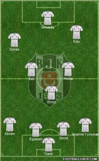 Besiktas JK Formation 2012