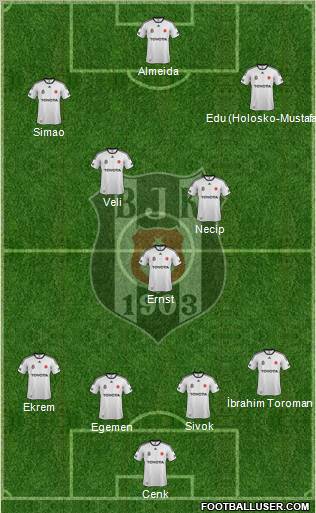Besiktas JK Formation 2012