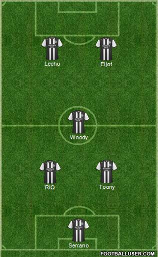 Newcastle United Formation 2012