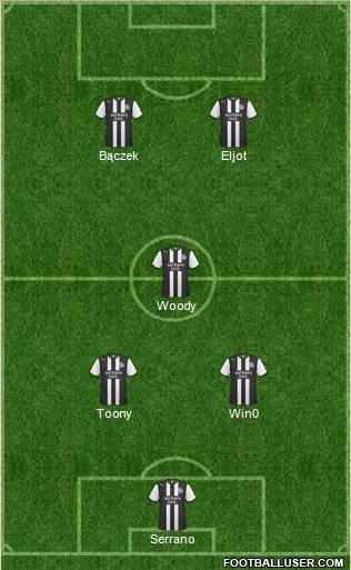 Newcastle United Formation 2012