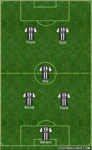 Newcastle United Formation 2012