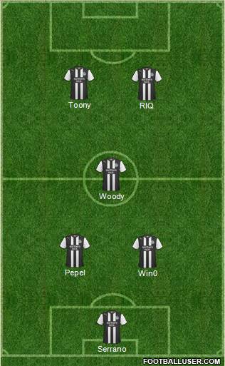 Newcastle United Formation 2012
