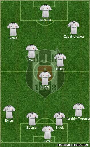 Besiktas JK Formation 2012