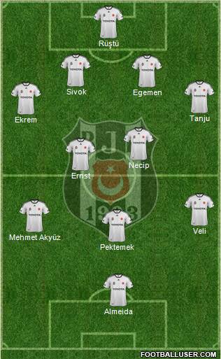 Besiktas JK Formation 2012