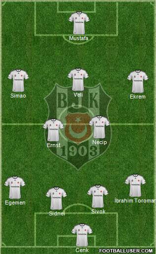 Besiktas JK Formation 2012