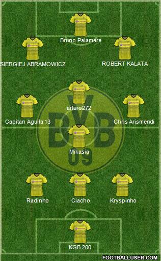Borussia Dortmund Formation 2012