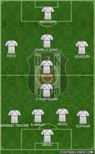 Besiktas JK Formation 2012
