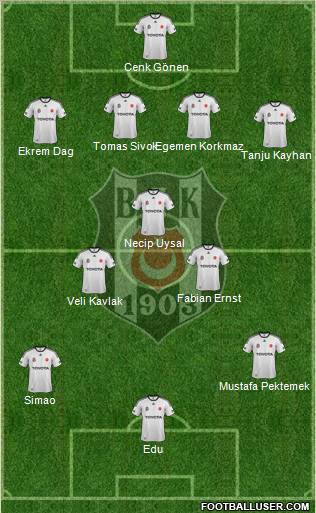 Besiktas JK Formation 2012